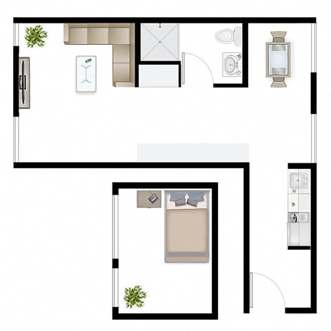 Studio 1.6 Floor Plan Image